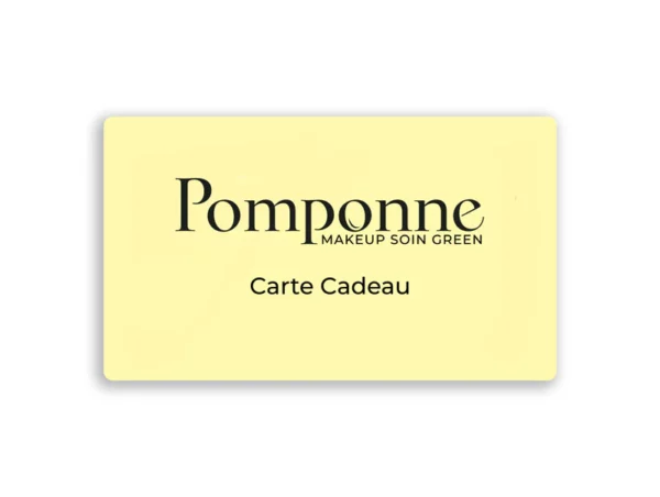 Carte Cadeau Pomponne Makeup Green maquillage cadeau à offrir avec personnalisation