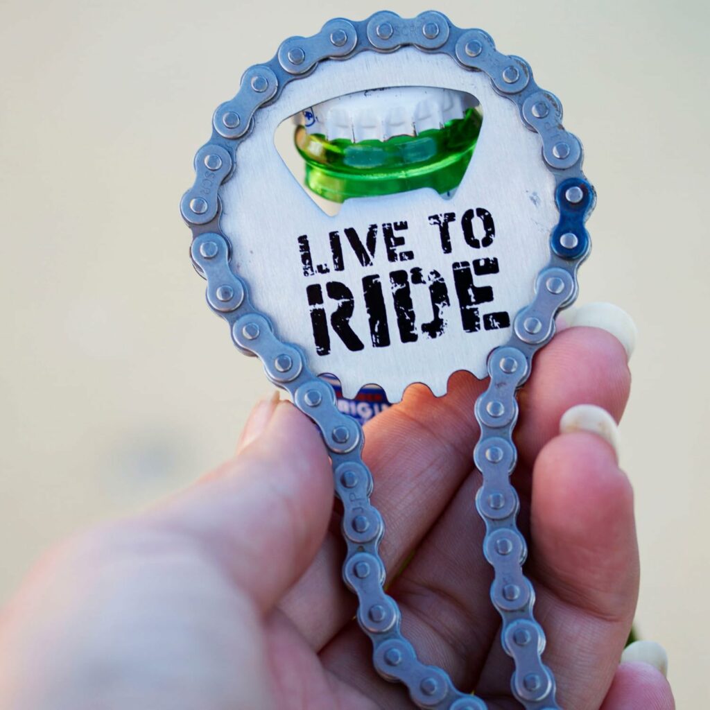 Ouvre-bouteille en chaîne de vélo meilleure idee cadeau