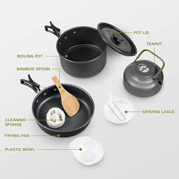 Casseroles de camping pliable – Image 2
