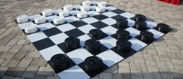jeu de dames geant XXL Ubergames eju strategique familiale