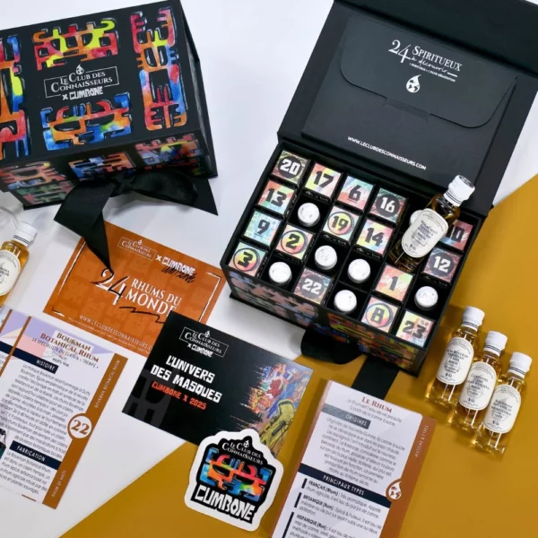 Calendrier de l'Avent Spiritueux Edition CUMBONE 2025 - Le Club des Connaisseurs Meilleure idée cadeau calendrier de l'avent rhum