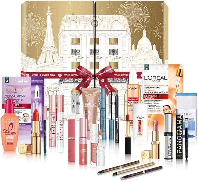 Calendrier de l'avent L'Oréal Paris Meilleure idée cadeau calendrier maquillage
