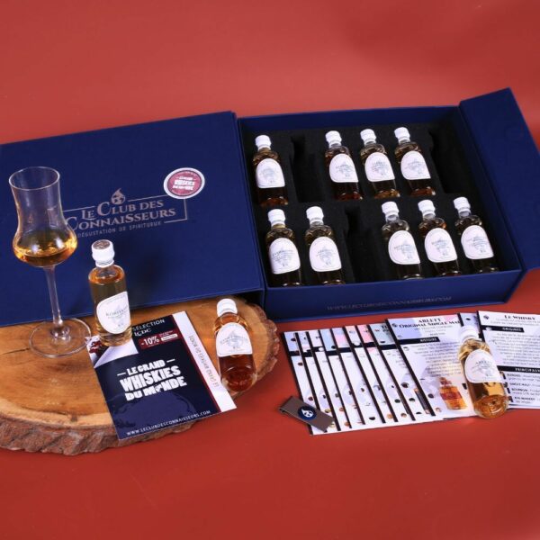 Coffret Dégustation Whisky - Le Club des Connaisseurs Meilleure idée cadeau coffret découverte de spiritueux whiskys du monde