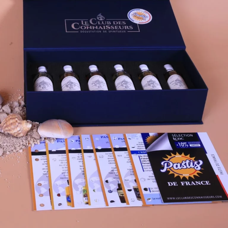 Coffret Dégustation pastis - Le Club des Connaisseurs Meilleure idée cadeau coffret découverte de spiritueux pastis les plus connus