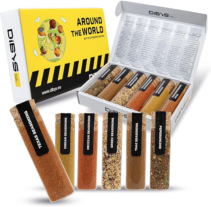 Coffret Épices du Monde avec Recettes Incluses pour les Amateurs DIBYS Meilleure idée cadeau coffret découverte épices