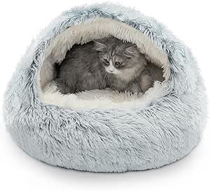 Coussin doux panier pour chat rond Meilleure idée cadeau panier pour animaux