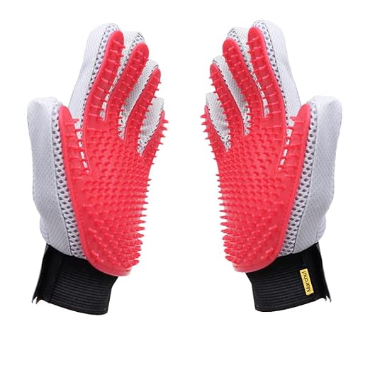 Gants de toilettage pour animaux de compagnie Meilleure idée cadeau gants à poils pour animaux