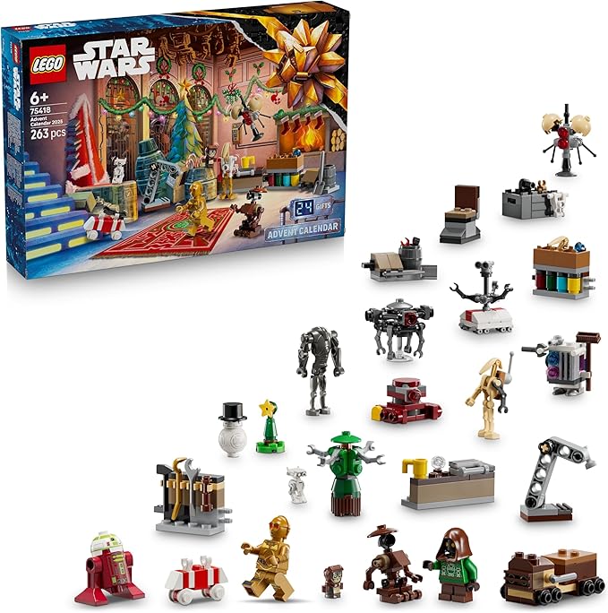LEGO Calendrier de l’Avent Star Wars 2025 Meilleure idée cadeau calendrier fan star wars