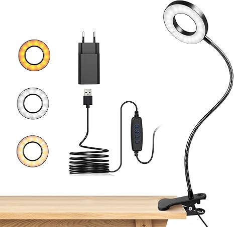 Lampe de Lecture Clipsable avec pinces Meilleure idée cadeau lampe pour lire à pinces