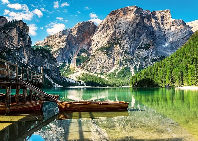 Ravensburger Puzzle Adulte 1000 pièces - Lac de Braies Meilleure idée cadeau puzzle paysage adulte