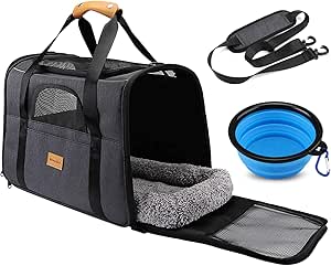 Sac Transport Chat avec matelas Meilleure idée cadeau sac de voyage pour chat