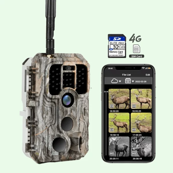 Caméra de chasse 4G avec carte SIM - A390G Gris Meilleure Idée Cadeau Blaze Vidéo Caméra 32gb mémoire