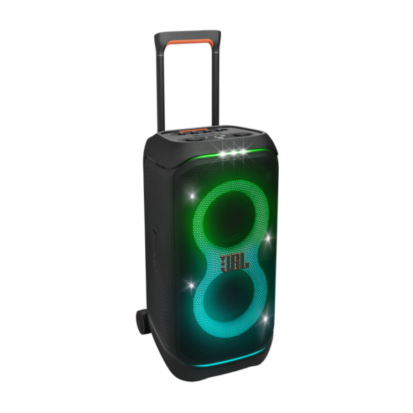 Enceinte de soirée portable JBL PartyBox Stage 360 Meilleure idée cadeau enceinte sur roulette jbl