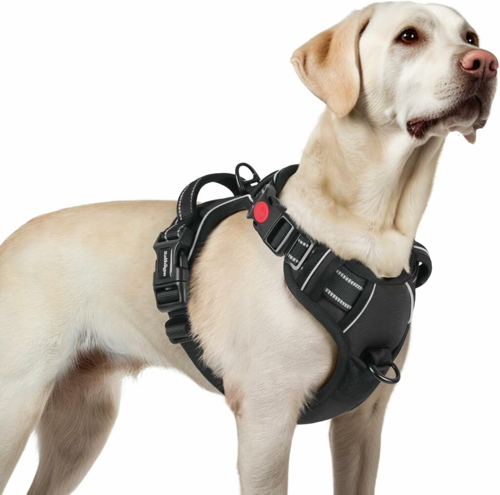 Harnais Anti Traction pour grand chien avec Poignée et Attache Meilleure idée cadeau harnais pour grand chien
