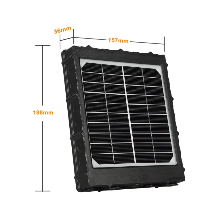 Kits de panneaux solaires pour caméra 3W 8000mAh 12V Meilleure Idée Cadeau BlazeVidéo Panneau électrique pour caméra