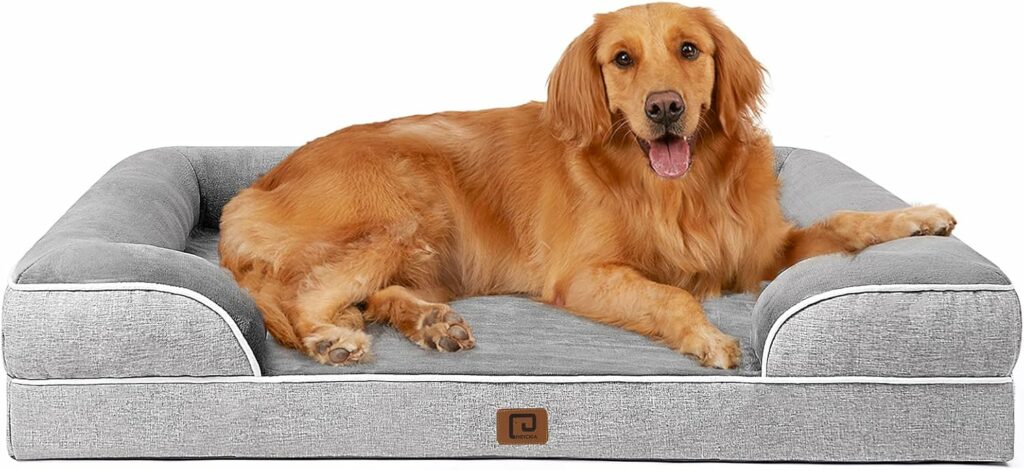 Panier orthopédique chien XXL à mémoire de forme lavable Meilleure idée cadeau panier pour vieux chiens