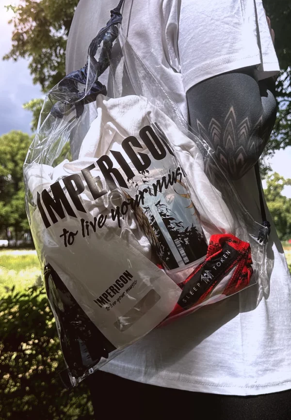 Sac IMPERICON transparent avec cordon Meilleure idée cadeau petit sac pratique