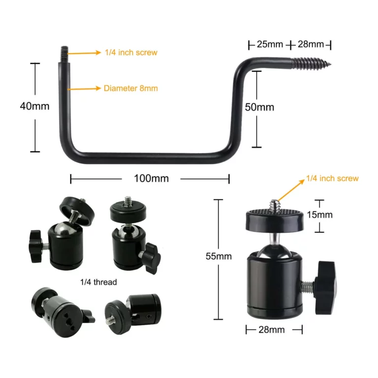 Supports fixation caméra extérieur x2 Meilleure Idée Cadeau BlazeVidéo support pour caméra de chasse