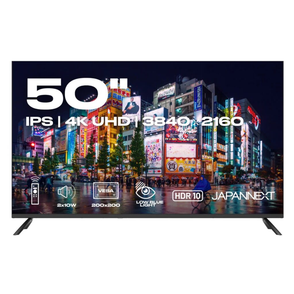 Écran Japannext grand format 50 pouces UHD 4K Meilleure diée cadeau tv oled