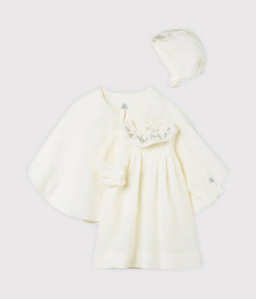Ensemble-cérémonie-bébé-fille-lin-–-Robe-Body-Longue_-Cape-_-Béguin-Meilleure-idée-cadeau-ensemble-l_1