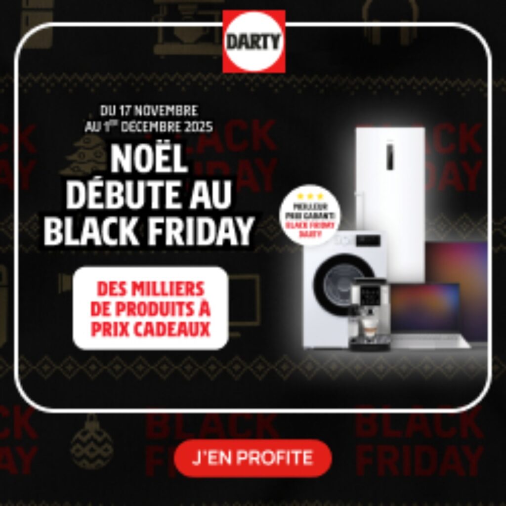 DARTY Black friday en ! Meilleure idée cadeau promo darty novembre