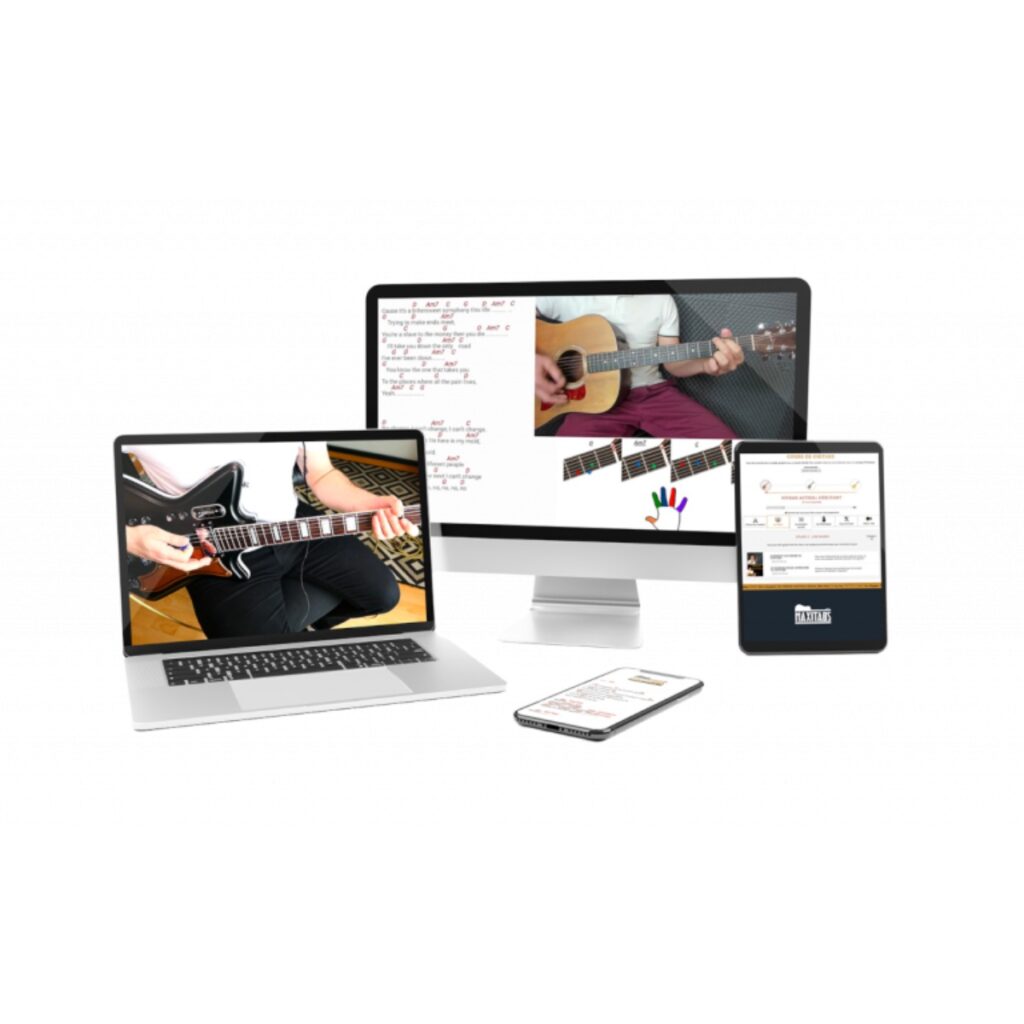 Abonnement Maxitabs - cours de guitare en ligne meilleure idée cadeau ukulélé télephone