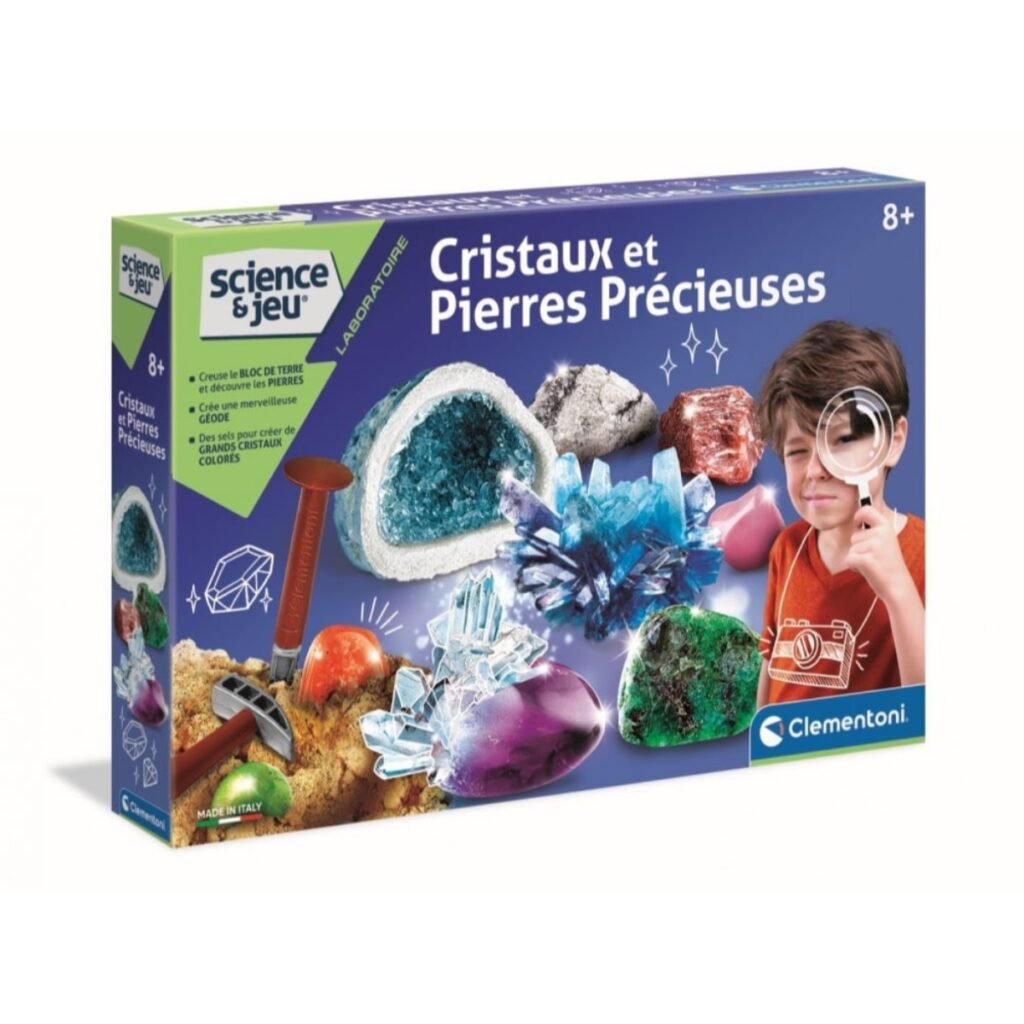 Cristaux et pierres précieuses - Clementoni Meilleure idée cadeau jeu de découverte