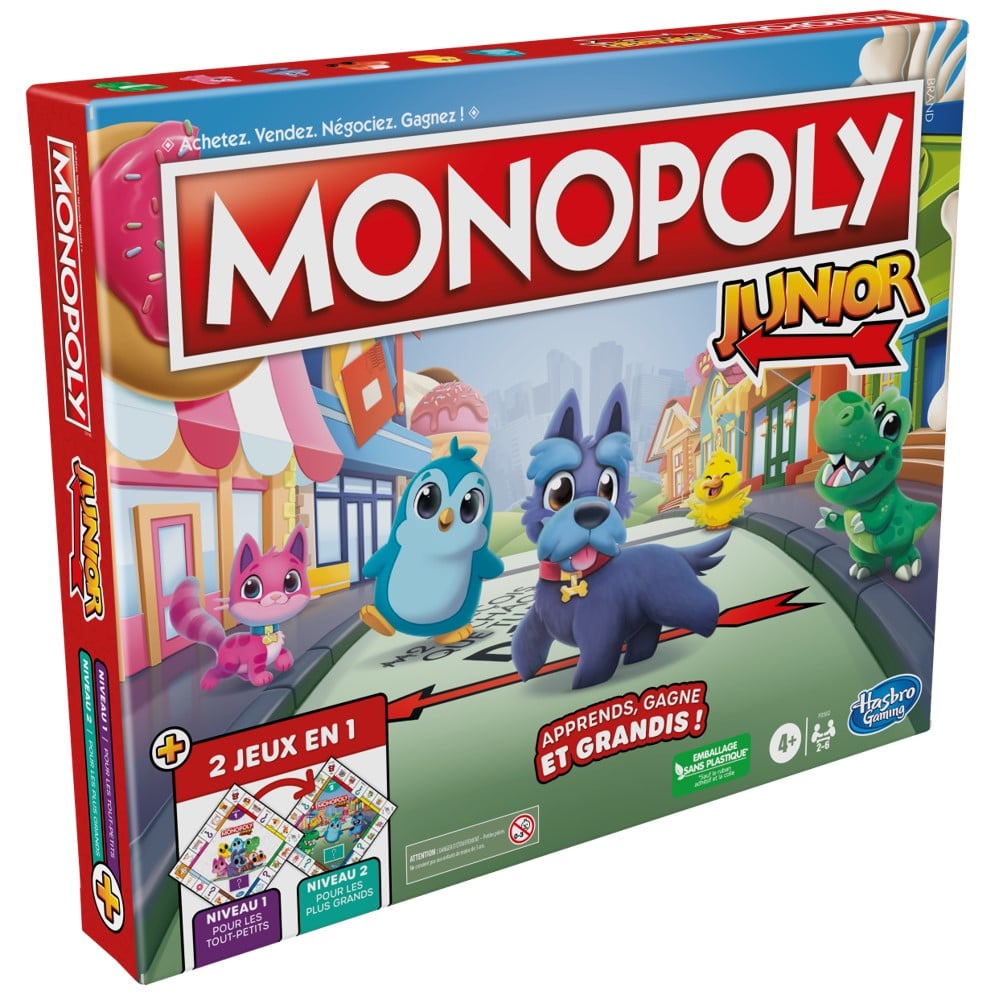 Monopoly Junior - Hasbro Gaming Meilleure idée cadeau jeu de société pour enfant