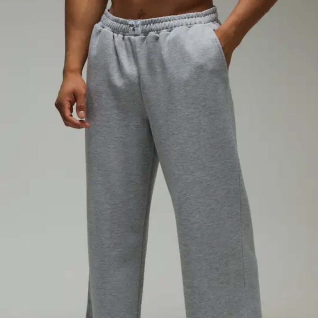 Jogger à jambe large One More Rep jogging gris large aux chevilles