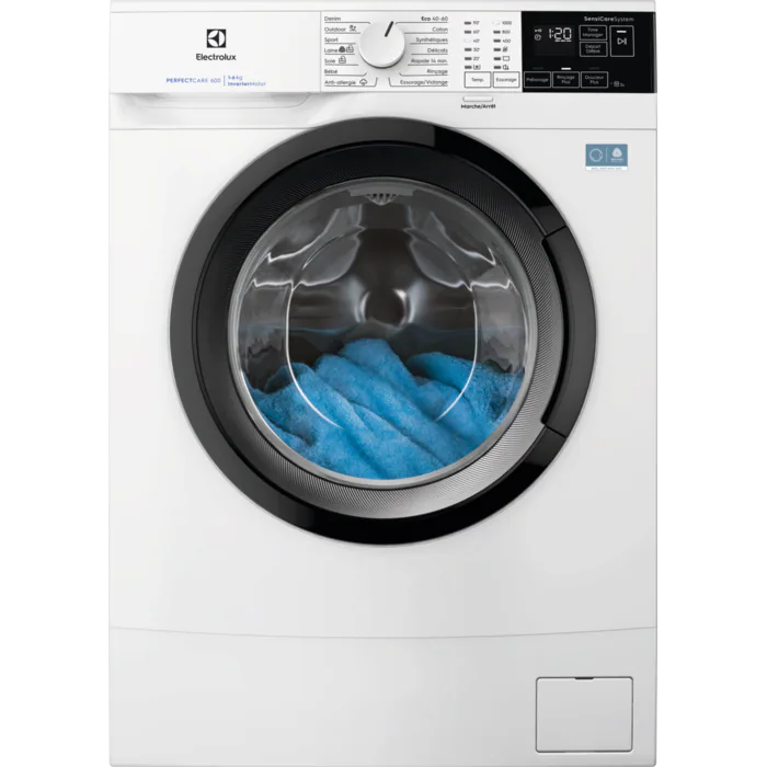 Lave linge hublot slim Electrolux Compact meilleure idée cadeau tambour 600kg