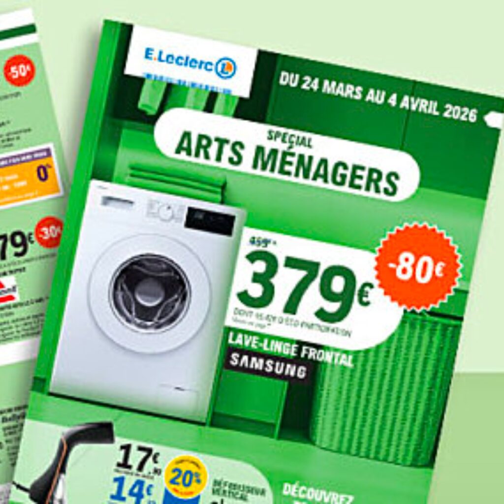 Bon plan Leclerc Arts ménagers de printemps 2026 meilleure idée cadeau leclerc