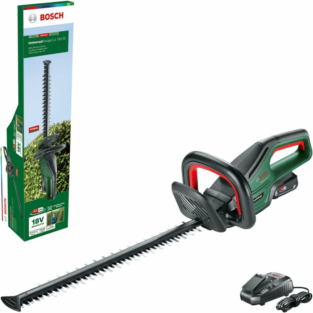 Bosch taille haie sans fil UniversalHedgeCut 18V-50 meilleure idée cadeau jardinage