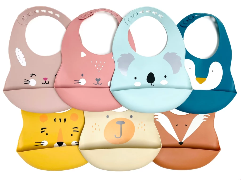 Le bavoir Grégoire en silicone meilleure idée cadeau enfan