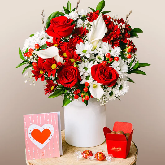 Coffret Harmonie Douce - Roses et Arums meilleure idée cadeau femme