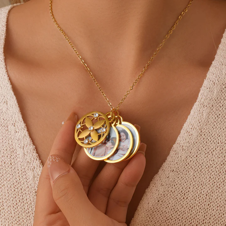 Collier pendentif photo personnalisé meillleure idée cadeau femme