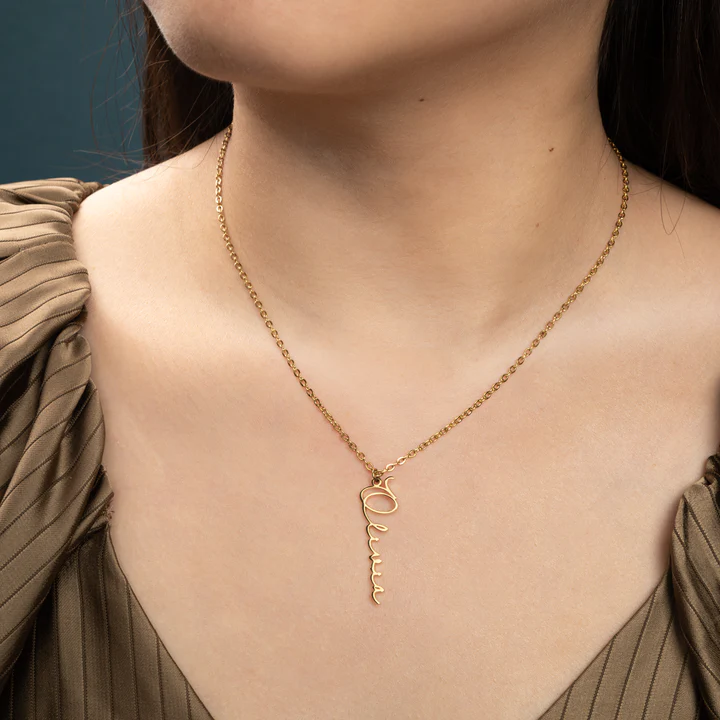 Collier signature personnalisé meilleure idée cadeau femme