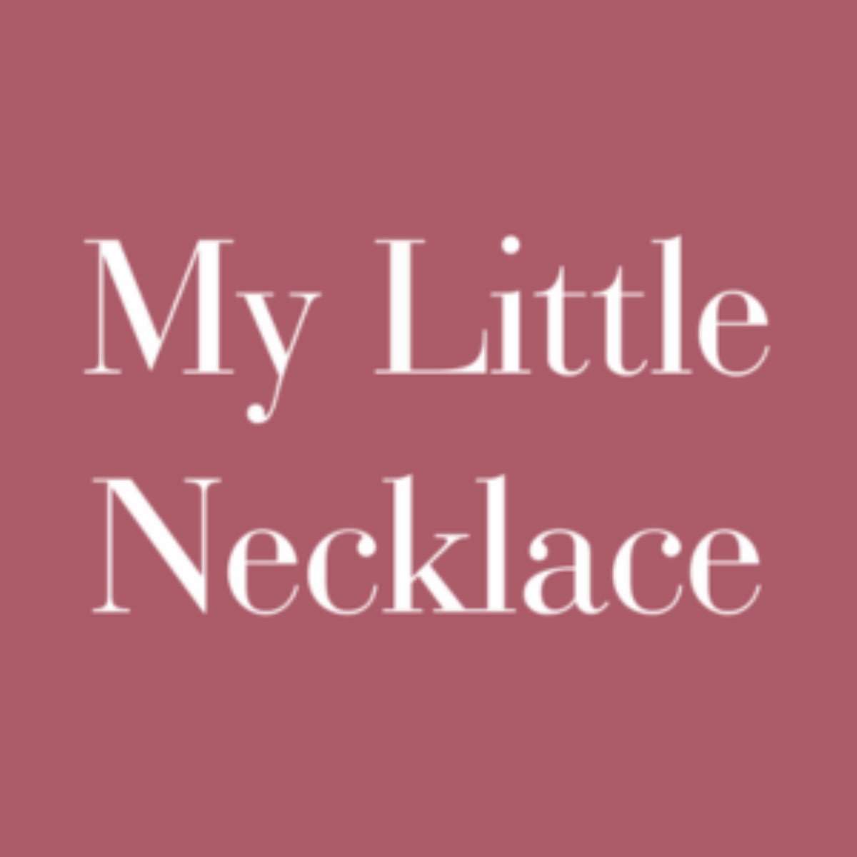 my little necklace logo meilleure idée cadeau bijoux personnalisées
