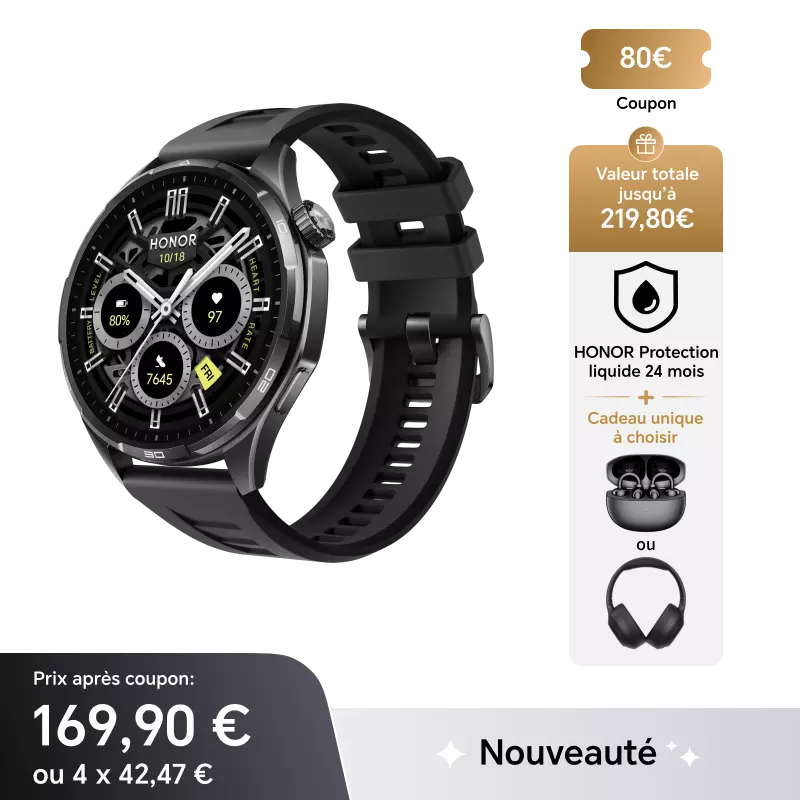 Code Promo Honor été -80€ sur la Watch 6